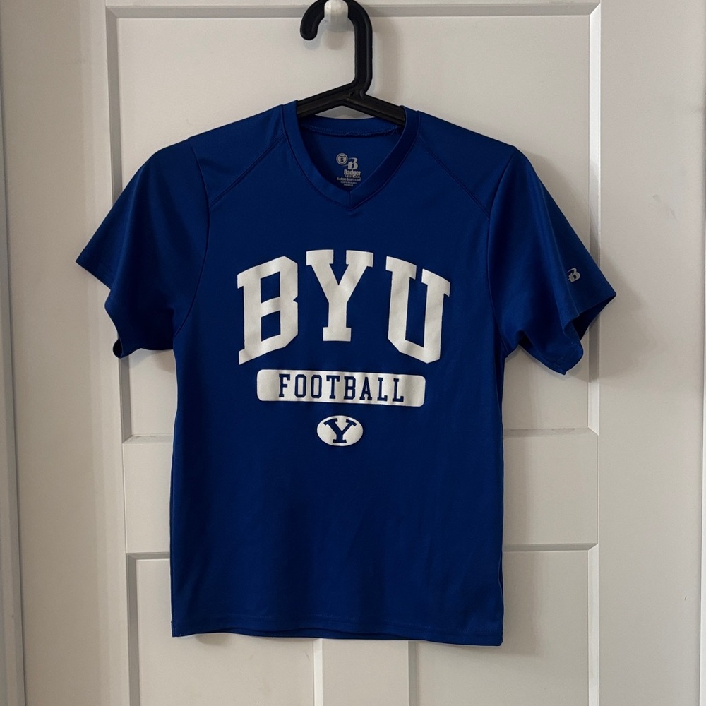 Blue BYU Football Boys Shirt - Youth Small